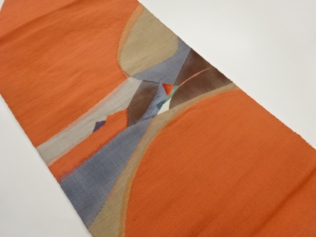 JAPANESE NAGOYA OBI / TSUMUGI / WOVEN ABSTRACT